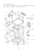 CABINET & CONTROL PANEL ASSEMBLY  EXPLODED VIEW Diagram and Parts List for F12A1FDP ABWEEUS LG Washer