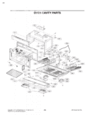 OVEN CAVITY PARTS Diagram and Parts List for LMHM2017SW CWHELGA LG Microwave