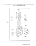 LATCH BOARD PARTS Diagram and Parts List for LMHM2017SW CWHELGA LG Microwave