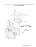 INTERIOR PARTS II Diagram and Parts List for LMHM2017SW CWHELGA LG Microwave