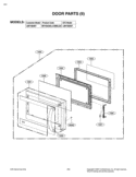 DOOR PARTS II Diagram and Parts List for LMV1683ST CSBELGA LG Microwave