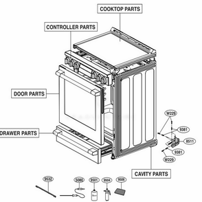 Part Location Diagram of MCR67468501 LG DECOR,GUARD(REAR)