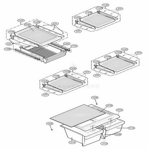 Refrigerator Parts Diagram and Parts List for 69379 AWB1SER LG Refrigerator