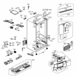Part Location Diagram of EBR83845002 LG PCB ASSEMBLY,MAIN