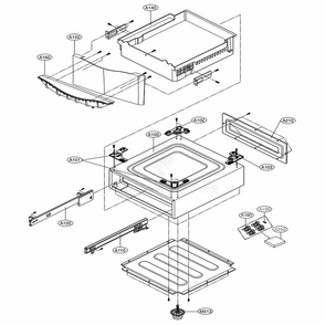 Main Diagram and Parts List for WDP5W BBWEEUS LG Washer