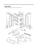 DOOR PARTS Diagram and Parts List for LFX31925ST ASTCNA3 LG Refrigerator
