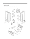 DOOR PARTS Diagram and Parts List for LFX25974ST ASTCNA3 LG Refrigerator