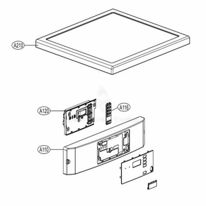 Control Panel And Plate Assembly Coin And Opl Type Diagram and Parts List for GD1329LEW ABWEECI LG Washer