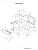 DOOR PARTS Diagram and Parts List for LSES302ST FSTLVKG LG Range