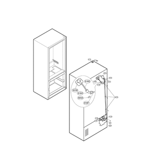 Ice Maker Diagram and Parts List for LFX25960SB 00 LG Refrigerator