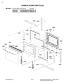 LOWER DOOR PARTS II Diagram and Parts List for LDG3015SW FWHELGA LG Range