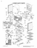 LOWER CAVITY PARTS Diagram and Parts List for LDG3015SW FWHELGA LG Range