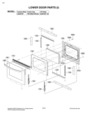 LOWER DOOR PARTS I Diagram and Parts List for LDG3015ST FSTELGA LG Range