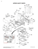 UPPER CAVITY PARTS Diagram and Parts List for LDG3015ST FSTELGA LG Range