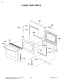 LOWER DOOR PARTS Diagram and Parts List for LDG3016ST FSTELGA LG Range