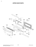 UPPER DOOR PARTS Diagram and Parts List for LDG3011ST FSTELGA LG Range
