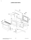 LOWER DOOR PARTS Diagram and Parts List for LDG3017ST FSTELGA LG Range