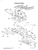 COOKTOP PARTS Diagram and Parts List for LDG3017ST FSTELGA LG Range