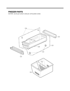 Freezer Parts Diagram and Parts List for GC-L258VSSD ASTCNA3 LG Refrigerator
