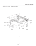 EXPLODED VIEW  BASE ASSEMBLY Diagram and Parts List for LDF8072ST ASTEEUS LG Dishwasher