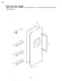 FREEZER DOOR EXPLODED VIEW Diagram and Parts List for LSC26905SW ASWCLGA LG Refrigerator