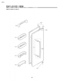 REFRIGERATOR DOOR EXPLODED VIEW Diagram and Parts List for LSC26905SW ASWCLGA LG Refrigerator