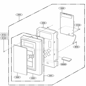 Part Location Diagram of AGM34016301 LG PARTS ASSEMBLY