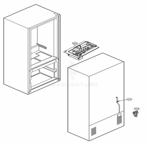 Ice Maker Parts Diagram and Parts List for LFC22770SB AWBCNA1 LG Refrigerator