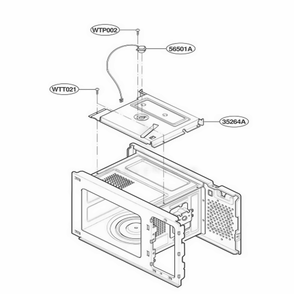 Sensor Parts Diagram and Parts List for KCMC155JSS ASTEKAD LG Range