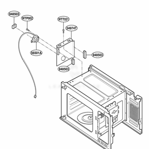 Sensor Parts Diagram and Parts List for JES1351PWD AM2EGEU LG Range