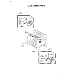 Section 5 Diagram and Parts List for LMVM2277ST AS1ELGA LG Microwave Oven Combo