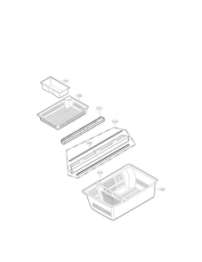 Freezer Parts Diagram and Parts List for LMX28988ST 00 LG Refrigerator