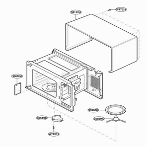 Part Location Diagram of 3112W2U005F LG CASE,U BENDING
