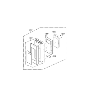 Controller Diagram and Parts List for LMH2016ST 01 LG Microwave Oven Combo