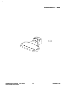 Base Assembly,lower Diagram and Parts List for VS8400SCW AKRELGA LG Hand Vacuum