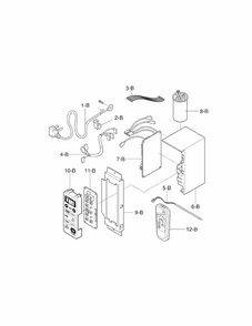 Part Location Diagram of 4994A20020A LG CASE,CONTROL