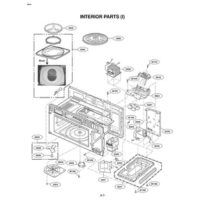 Section 5 Diagram and Parts List for LMVM2075SW AWHELGA LG Microwave Oven Combo