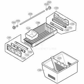 Freezer Parts Diagram and Parts List for 78503 ASTCSER LG Refrigerator