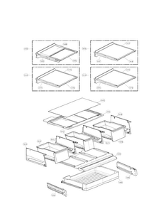 Refrigerator Parts Diagram and Parts List for LFX31945ST 02 LG Refrigerator