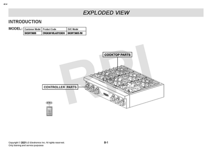 Diagram 1 Diagram and Parts List for SKSRT360S  LG Range