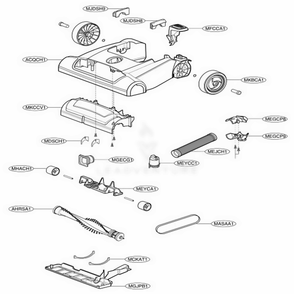 Part Location Diagram of 4580FI3010B LG ROLLER
