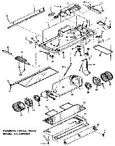 Range Hood Diagram and Parts List for 2335998891  Kenmore Range Hood