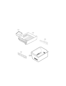 Freezer Parts Diagram and Parts List for LFC20770ST 00 LG Refrigerator