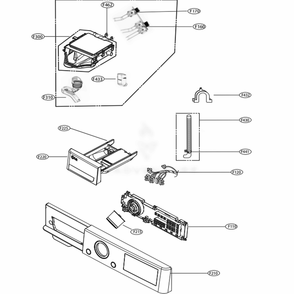 Part Location Diagram of AEZ75473501 LG KNOB ASSEMBLY