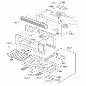 Part Location Diagram of 3550W3A095B LG COVER,LAMP