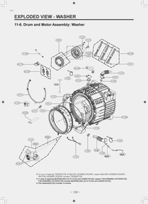 Diagram 5 Diagram and Parts List for W3S1CVKKGNS AGGEEUS LG Washer