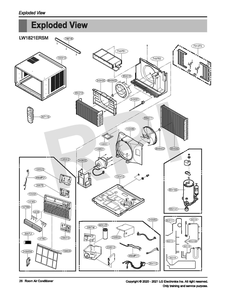 Diagram Diagram and Parts List for LW1821ERSM  LG Air Conditioner