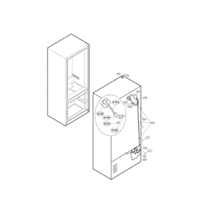 Ice And Icemaker Diagram and Parts List for LFX25960TT 00 LG Refrigerator