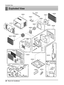 Diagram 1 Diagram and Parts List for UWX123CGMKD ASWAHDP LG Air Conditioner