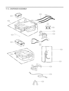 Dispenser Parts Diagram and Parts List for WM9000HVA  LG Washer